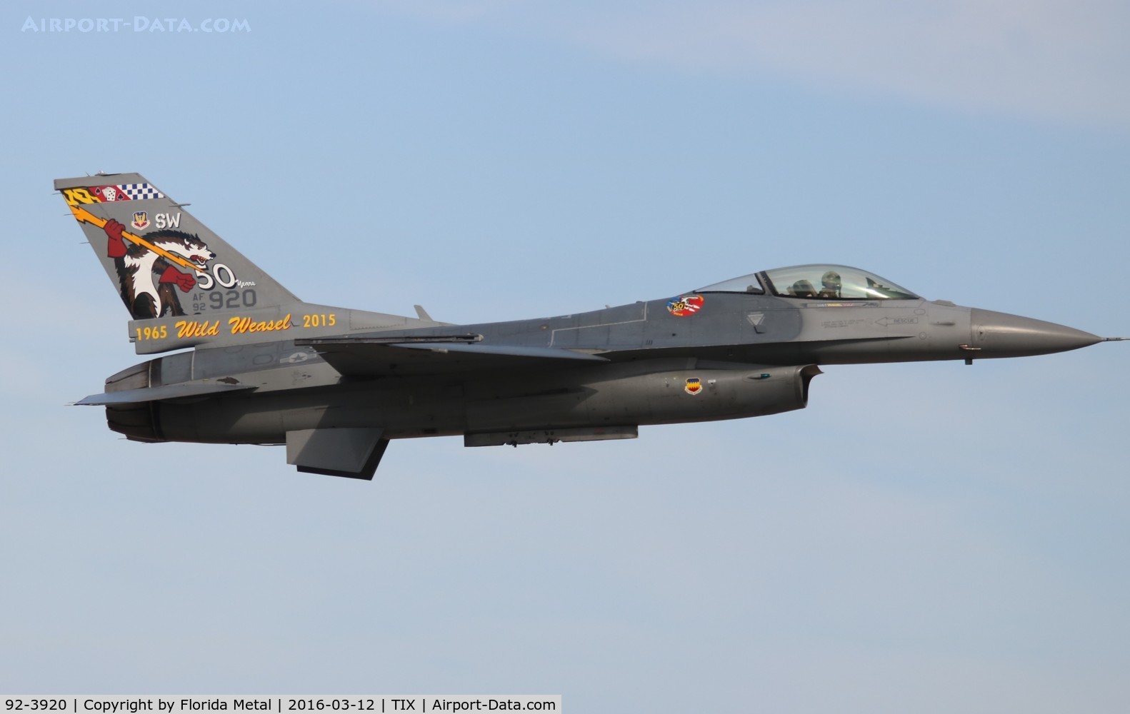 92-3920, Lockheed F-16C Fighting Falcon C/N CC-162, F-16C