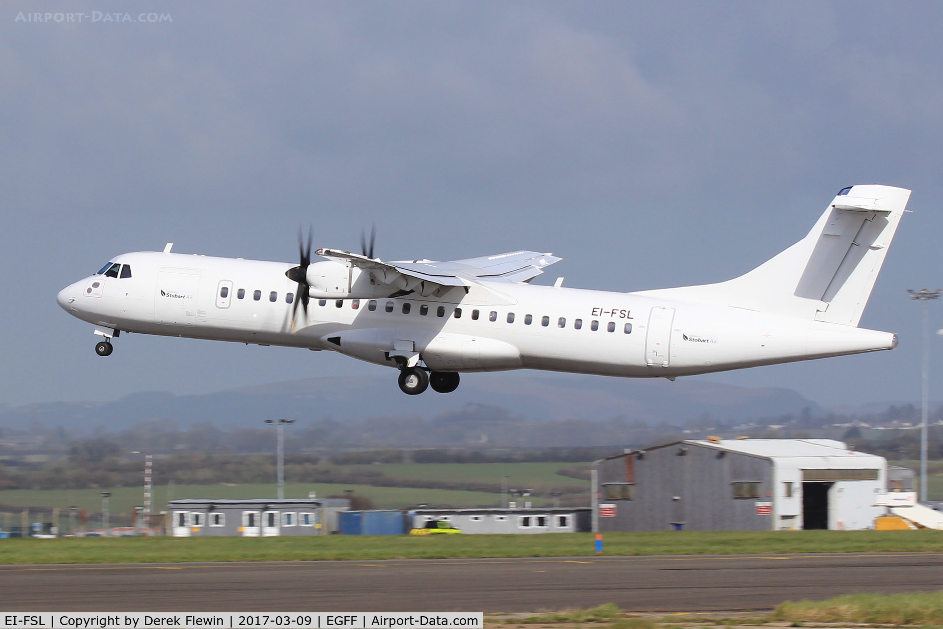 EI-FSL, 2016 ATR 72-212A C/N 1339, ATR 72-212A, Aer Lingus Regional Dublin Based, call sign Stobart 93CW,departing runway 30 en-route to Dublin.
