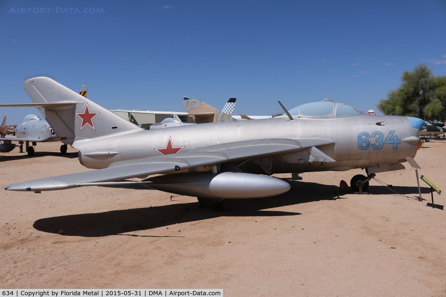 634, Mikoyan-Gurevich MiG-17PF C/N 1D-0634, Mig-17