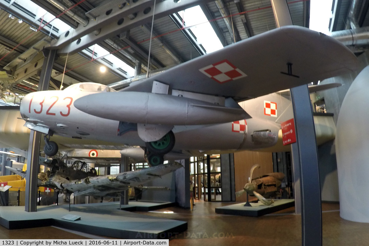 1323, PZL-Mielec Lim-2 (MiG-15bis) C/N 1B01323, At the Deutsches Technikmuseum in Berlin