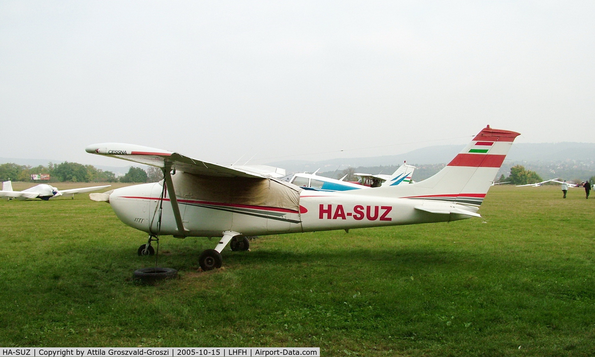 HA-SUZ, 1976 Reims F182P Skylane C/N 63835.0007, Farkashegy Airfield, Hungary