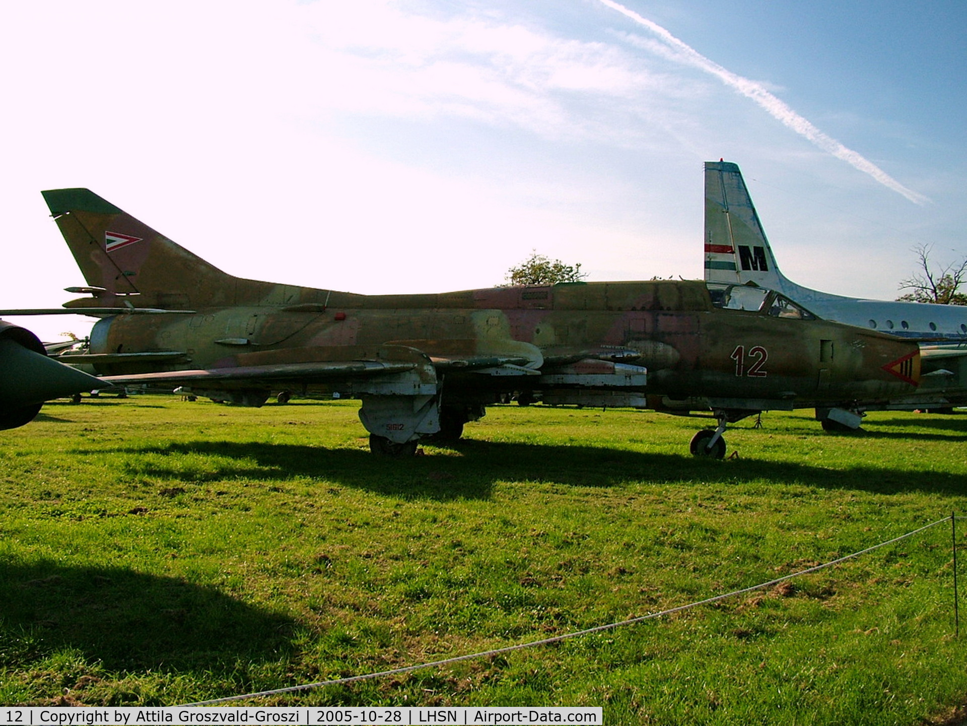 12, 1983 Sukhoi Su-22M-3 C/N 51612, Szolnok airplane museum, Hungary