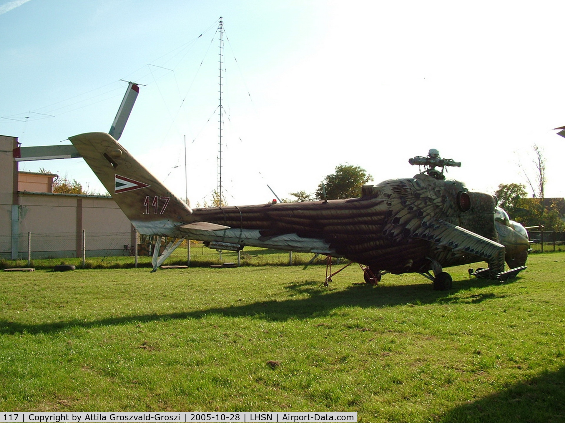 117, 1980 Mil Mi-24D Hind D C/N K20117, Szolnok airplane museum, Hungary (Hungary is not in operation