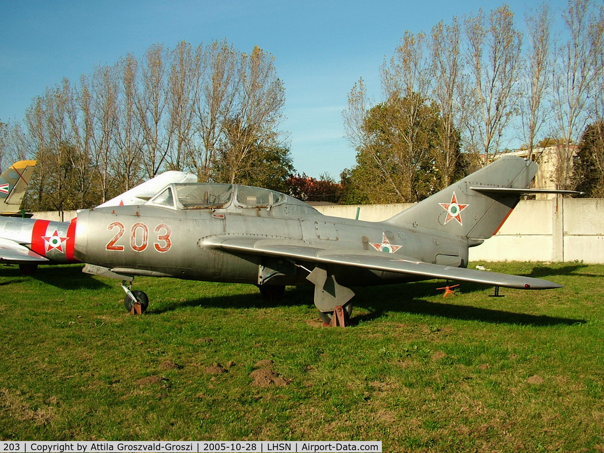 203, 1955 Mikoyan-Gurevich MiG-15UTI C/N 10993203, Szolnok airplane museum, Hungary