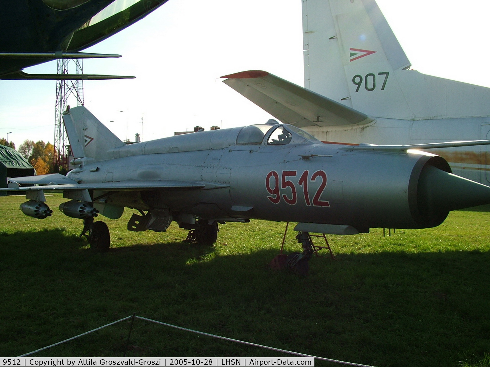 9512, 1974 Mikoyan-Gurevich MiG-21MF C/N 969512, Szolnok airplane museum, Hungary