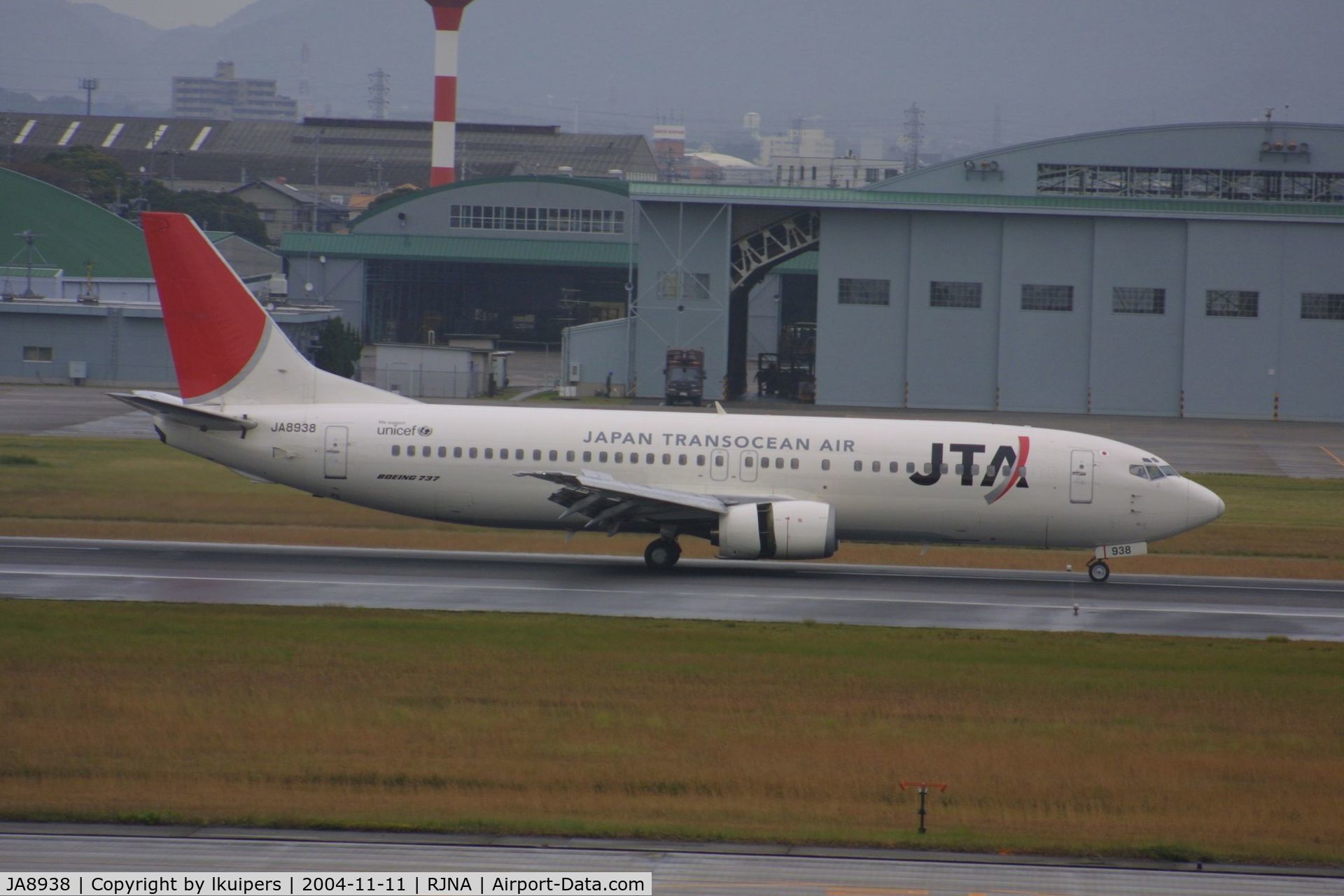 JA8938, 1998 Boeing 737-4Q3 C/N 29485, Another JAL subsdiary is Japan Transocean Air, here at Nagoya