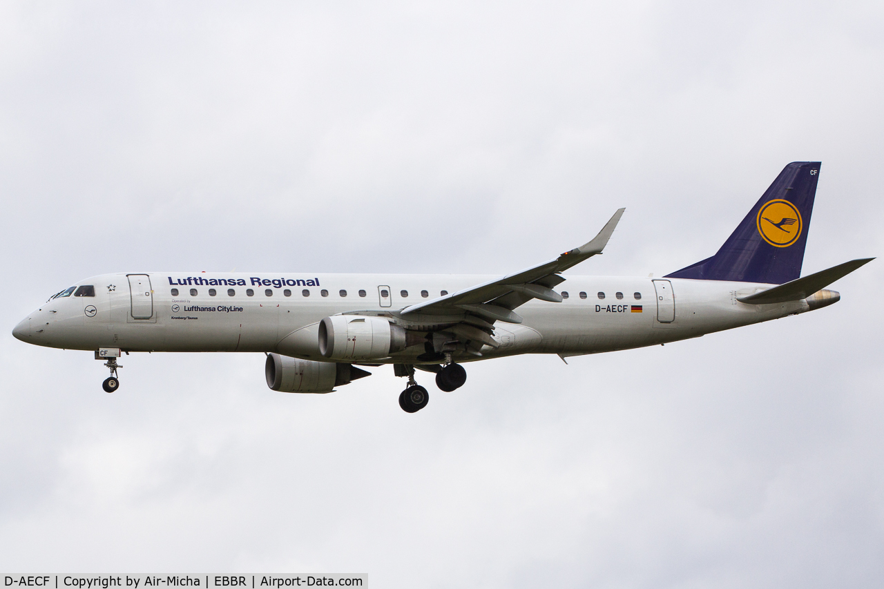 D-AECF, 2010 Embraer 190LR (ERJ-190-100LR) C/N 19000359, Lufthansa CityLine