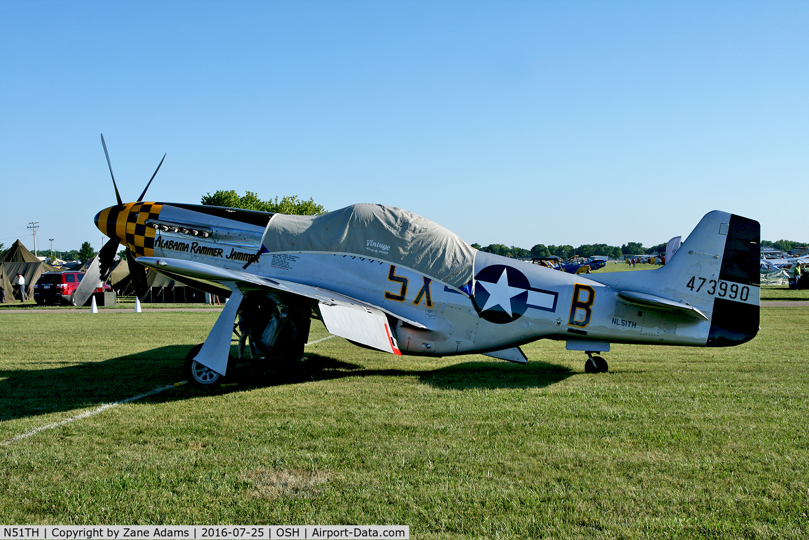 N51TH, 1944 North American P-51D Mustang C/N 122-40530, At the 2016 EAA Air Venture - Oshkosh Wisconsin