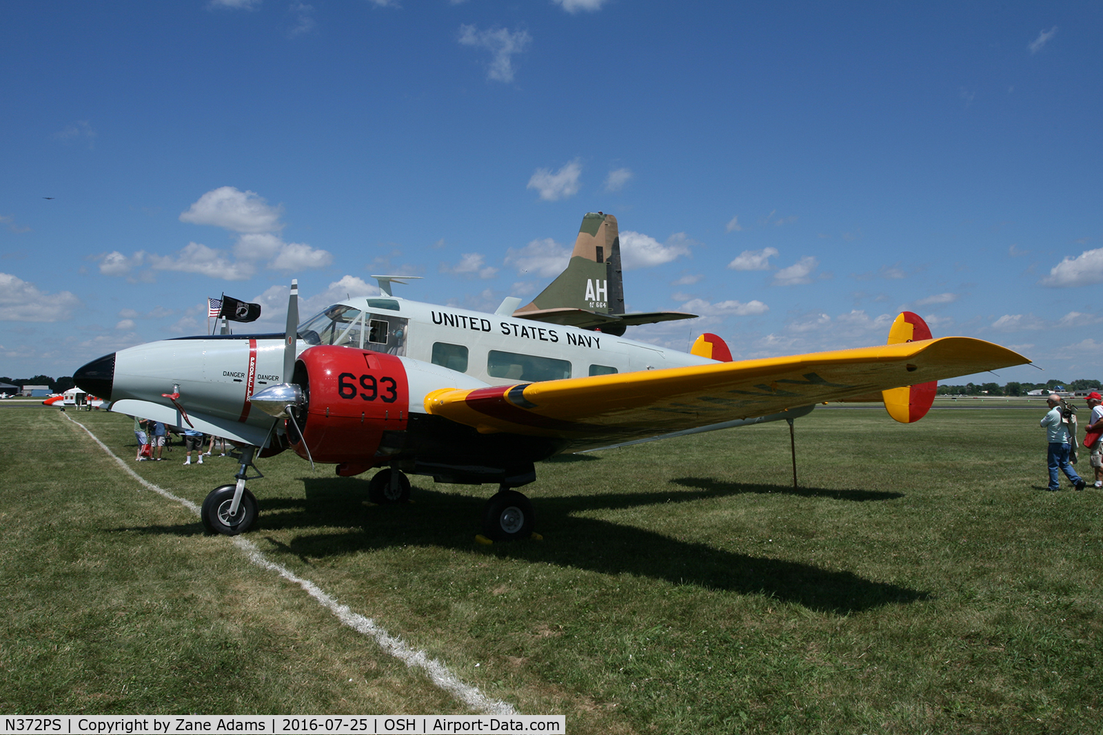 N372PS, 1964 Beech H-18 Tri-Gear C/N BA-693, At the 2016 EAA AirVenture - Oshkosh, Wisconsin
