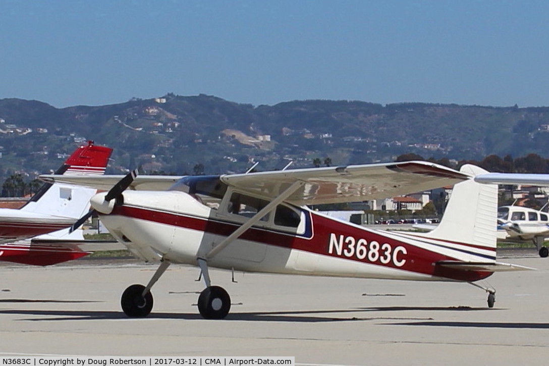 N3683C, 1954 Cessna 180 C/N 31182, 1954 Cessna 180, Continental O-470-A 225 Hp, second year of production