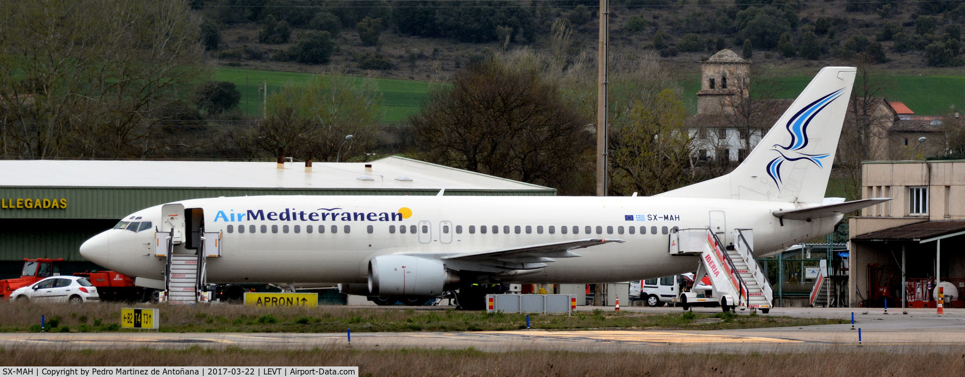 SX-MAH, 1990 Boeing 737-405 C/N 24643, Foronda - Vitoria-Gasteiz - España