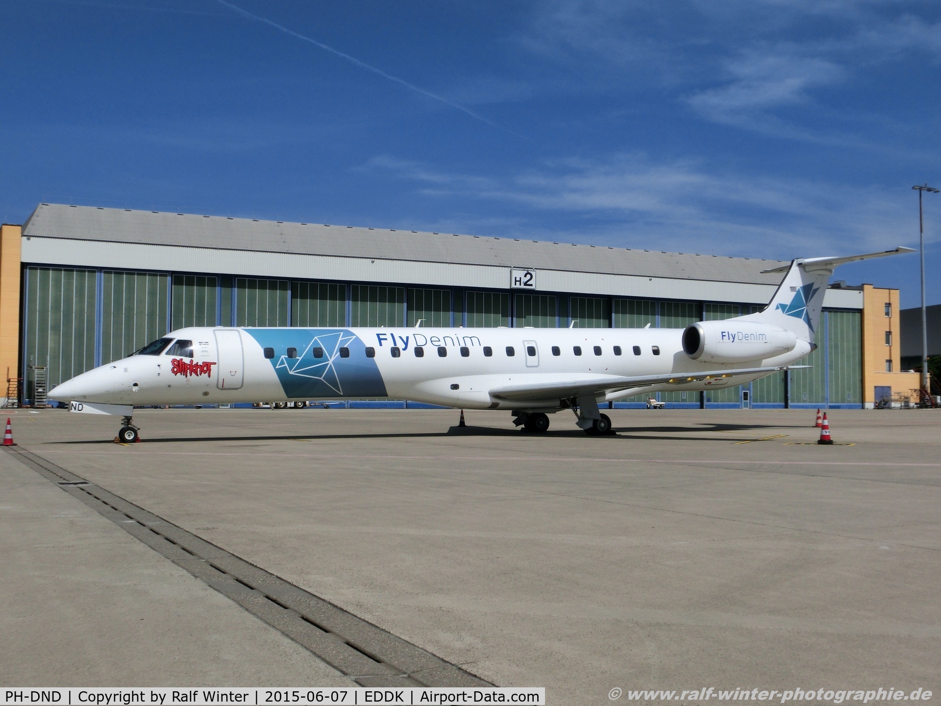 PH-DND, 2001 Embraer EMB-145MP (ERJ-145MP) C/N 145406, Embraer ERJ-145MP - J7 DNM Denim Air - 145406 - PH-DND - 07.06.2015 - CGN
