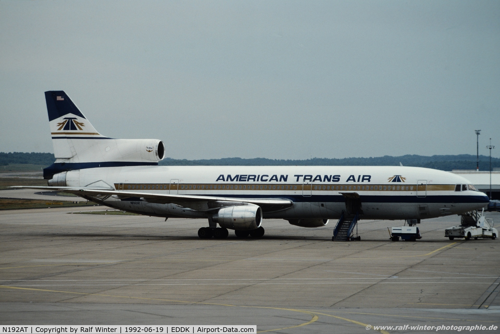 N192AT, 1973 Lockheed L-1011-385-1 TriStar 50 C/N 193C-1057, Lockheed L-1011 TriStar 50 - American Trans Air - N192AT - 19.06.1992 - CGN