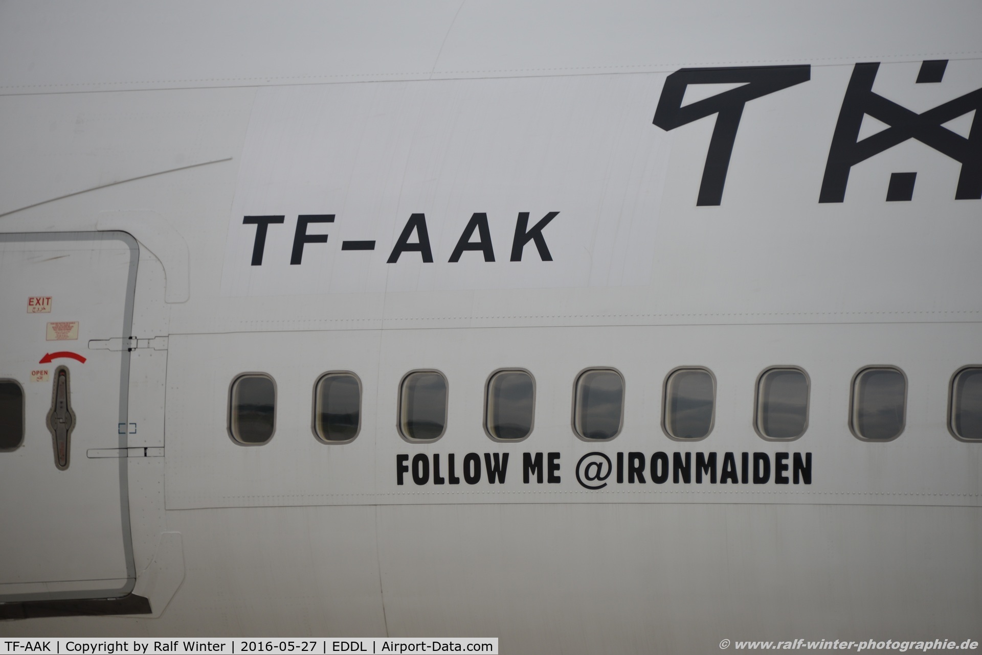 TF-AAK, 2003 Boeing 747-428 C/N 32868, Boeing 747-428 - CC ABD Air Atlanta Icelandic 'Ed Force One  Iron Maiden colours' - 32868 - TF-AAK - 27.05.2016 - DUS