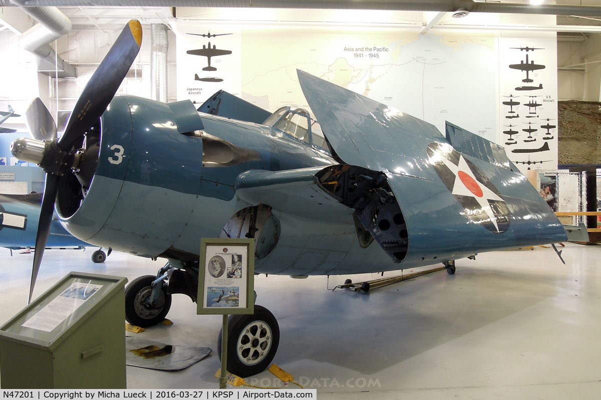 N47201, 1944 General Motors (Grumman) FM-2 Wildcat C/N 3268, At the Palm Springs Air Museum