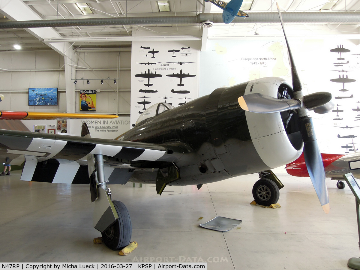 N47RP, 1945 Republic P-47D Thunderbolt C/N 399-55744, At the Palm Springs Air Museum
