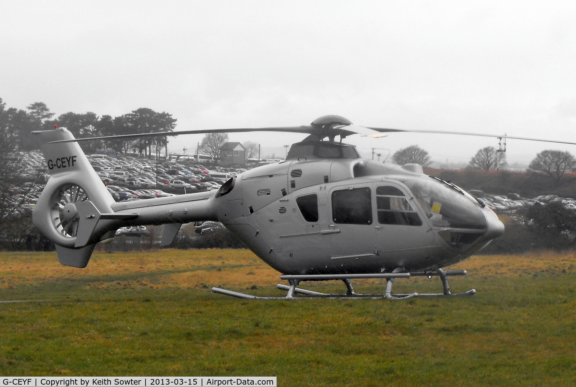 G-CEYF, 1999 Eurocopter EC-135T-1 C/N 0115, Visiting Cheltenham Racecourse