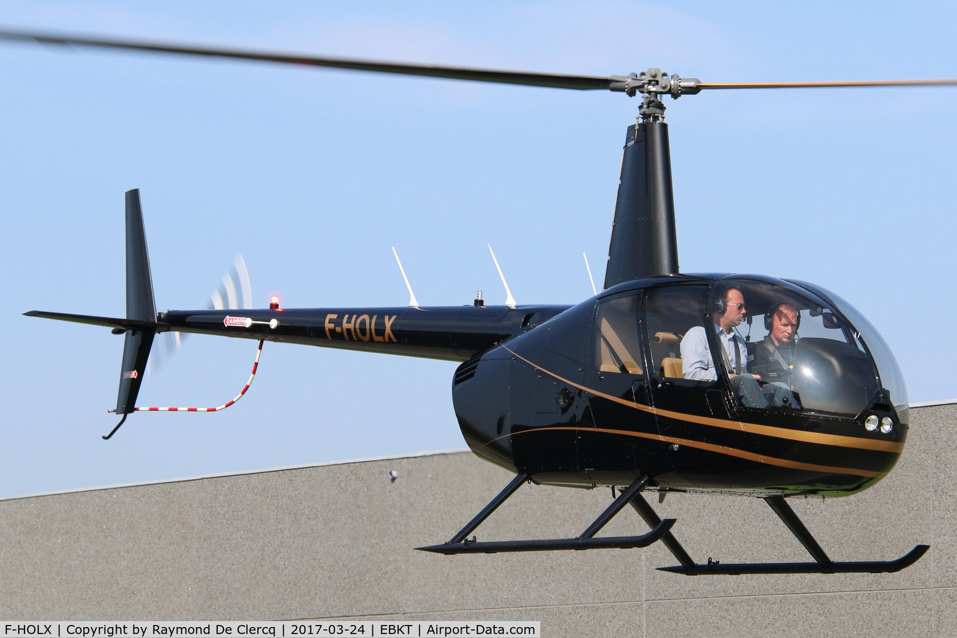 F-HOLX, 2017 Robinson R44  Raven II C/N 14046, At Wevelgem.