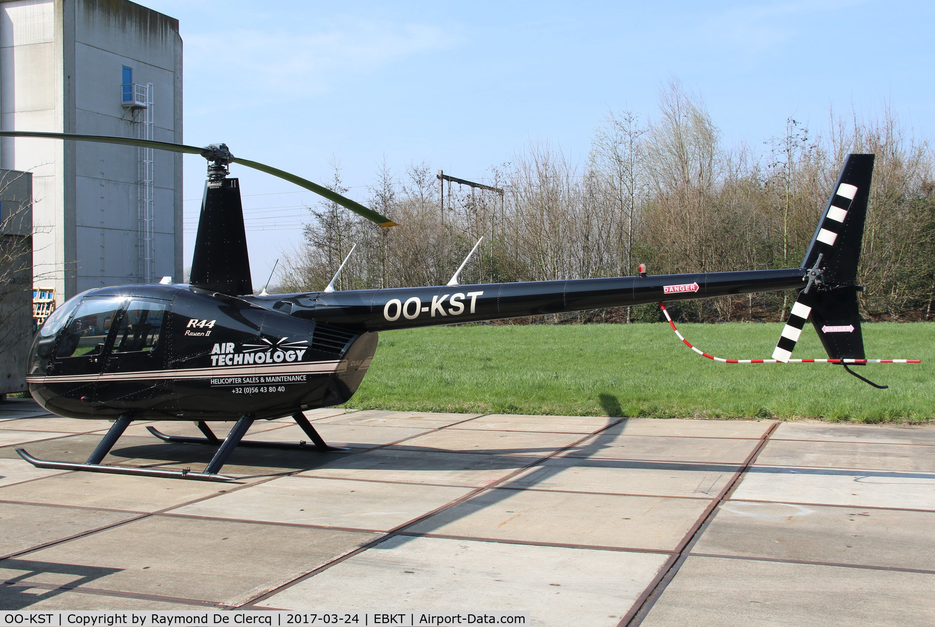 OO-KST, 2007 Robinson R44 Raven II C/N 11571, Air Technology at Wevelgem.