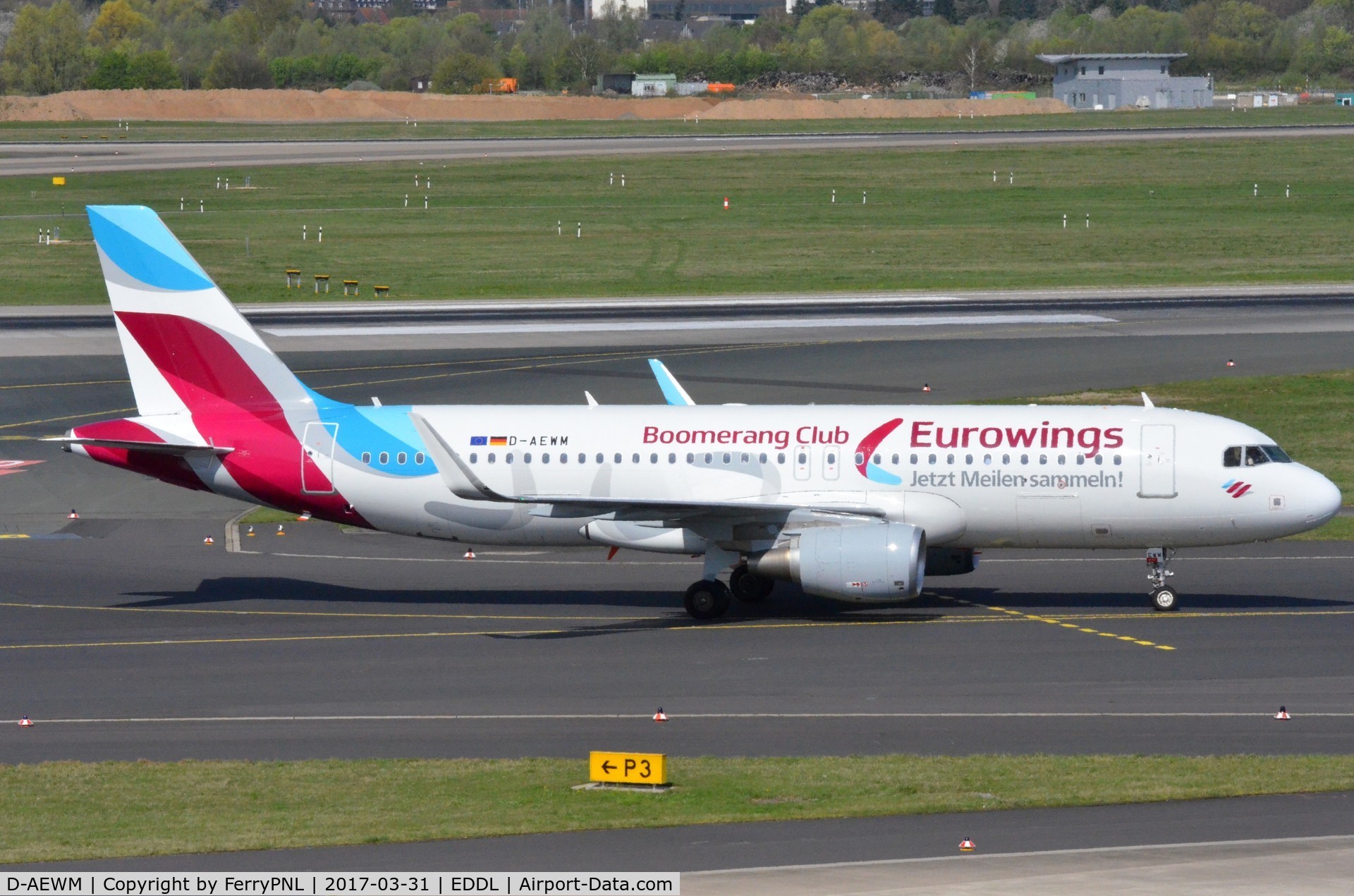 D-AEWM, 2016 Airbus A320-214 C/N 7259, Eurowings A320 promoting its loyalty programm