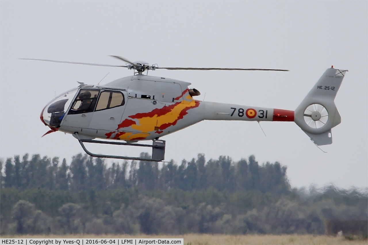HE25-12, 2001 Eurocopter EC-120B Colibri C/N 1222, Spanish ASPA Team Eurocopter EC-120B Colibri, On display, Istres-Le Tubé Air Base 125 (LFMI-QIE) open day 2016