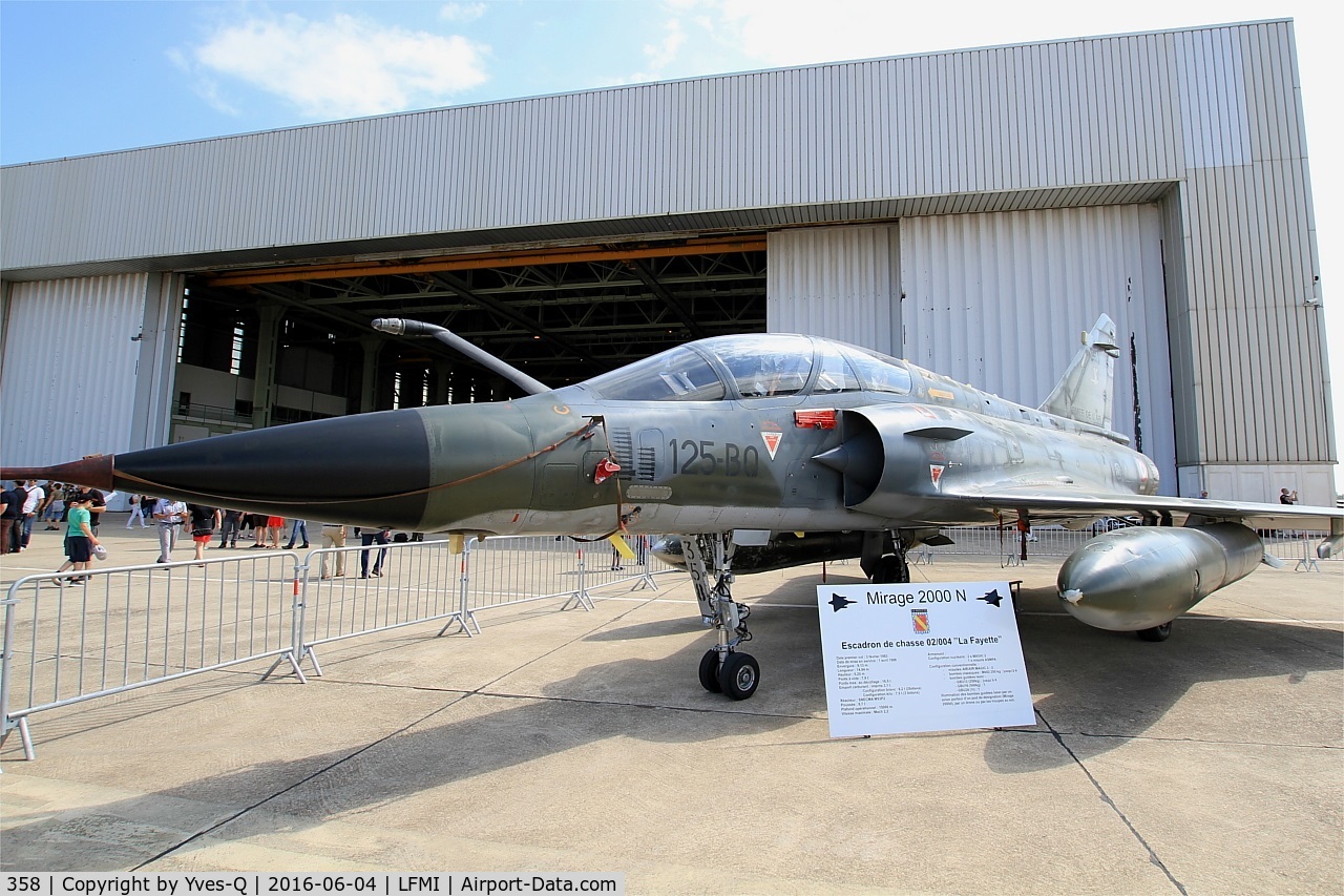 358, Dassault Mirage 2000N C/N 332, Dassault Mirage 2000N, Static display, Istres-Le Tubé Air Base 125 (LFMI-QIE) open day 2016