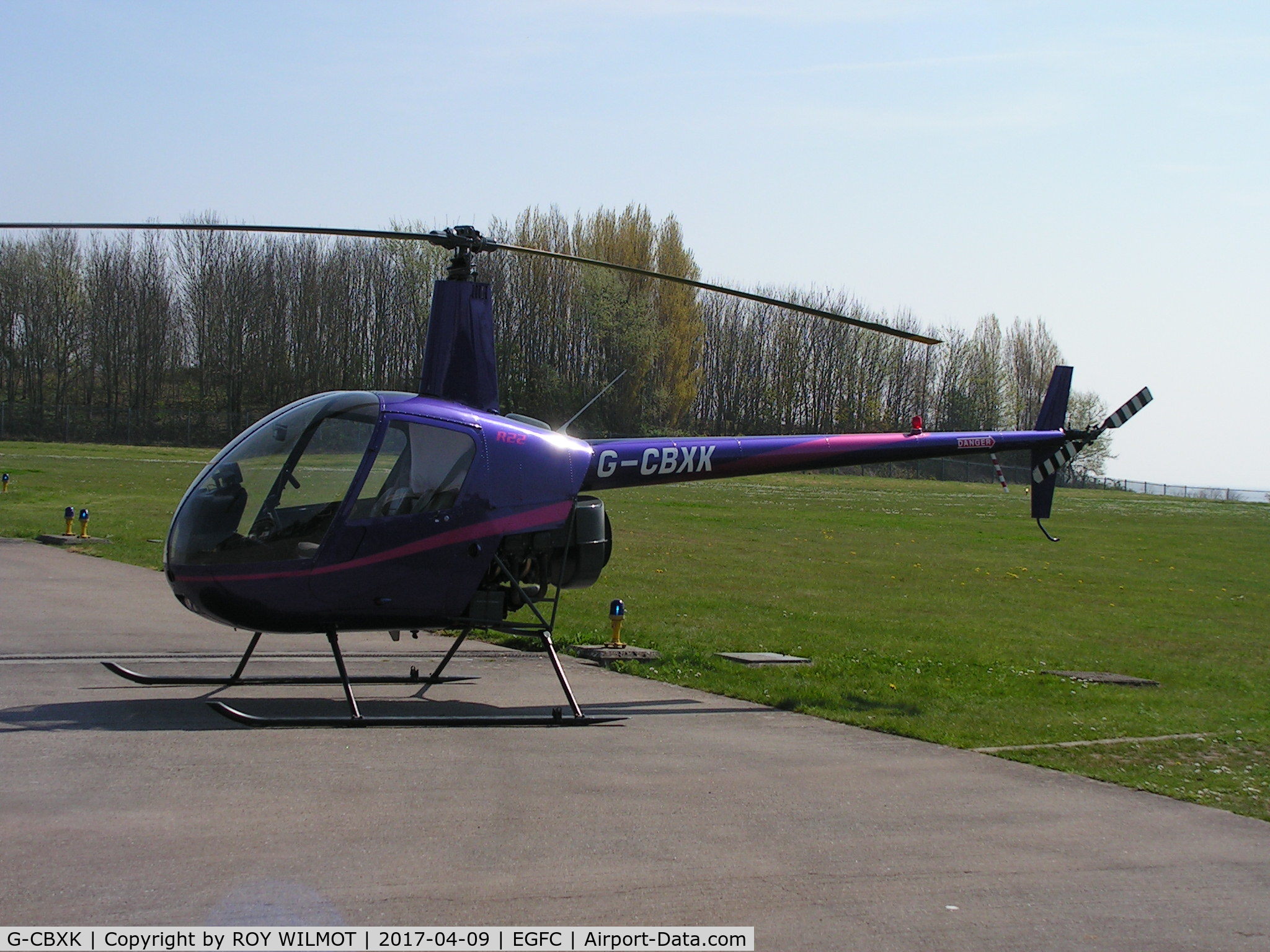 G-CBXK, 1993 Robinson R22 Mariner C/N 2302M, CARDIFF HELIPORT OPEN DAY 9 APRIL 2017