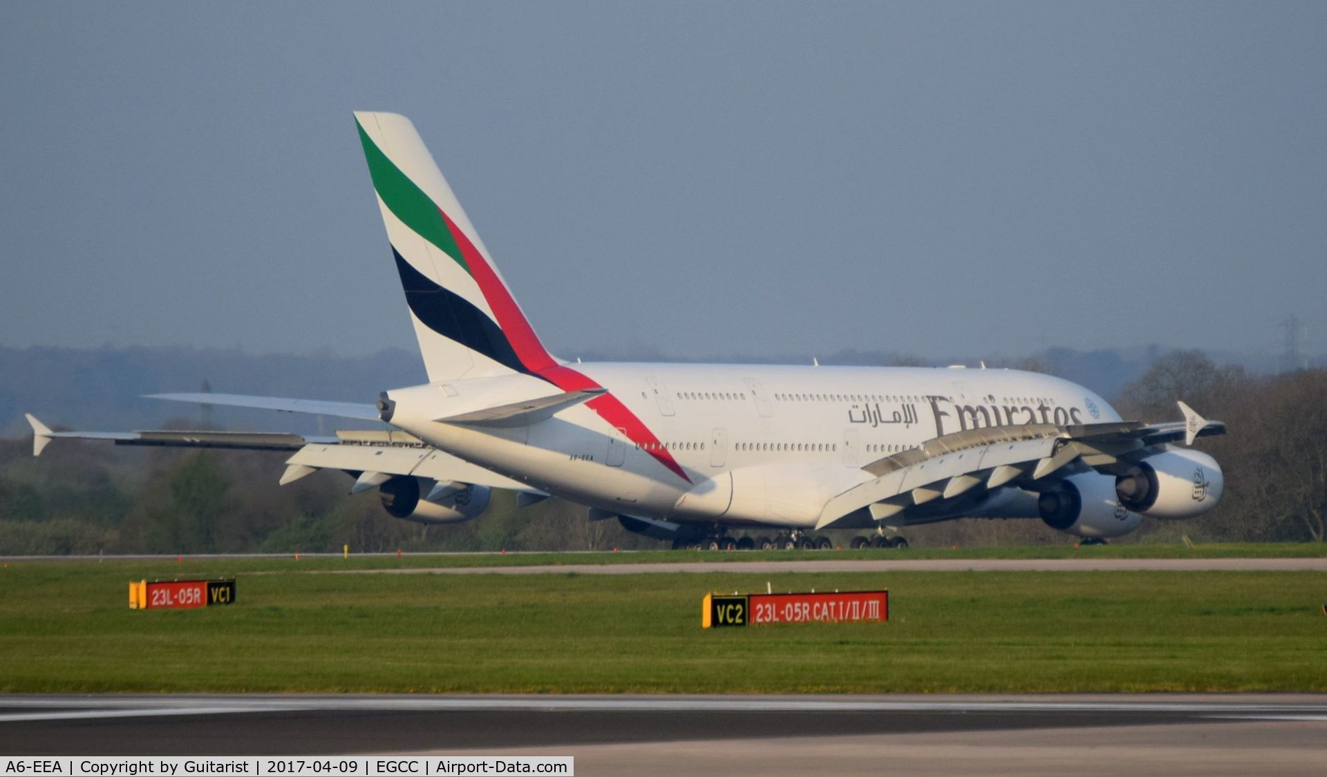 A6-EEA, 2012 Airbus A380-861 C/N 108, At Manchester