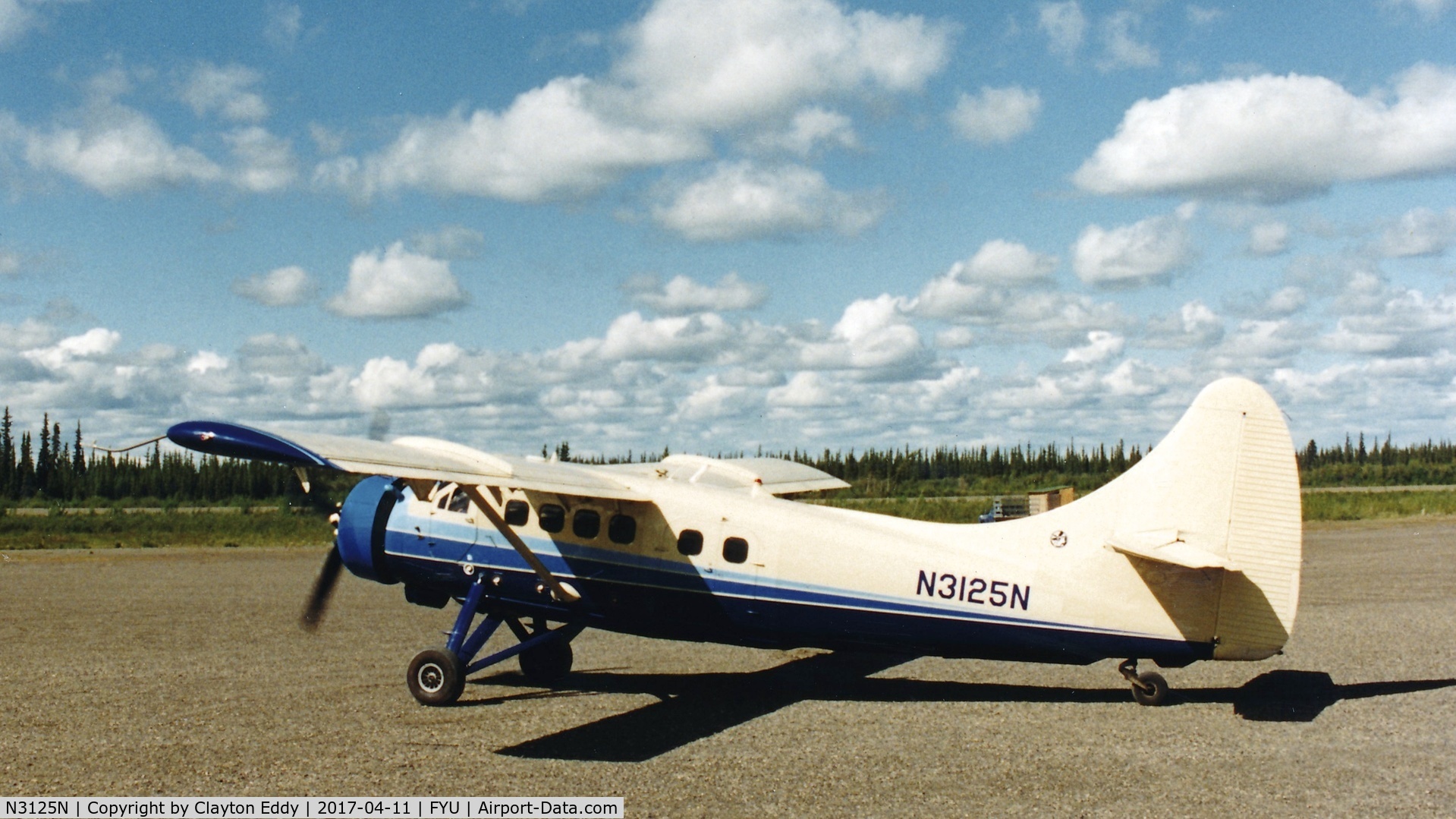 N3125N, 1960 De Havilland Canada DHC-3 Otter C/N 394, Fort Yukon Airport mid 90's.