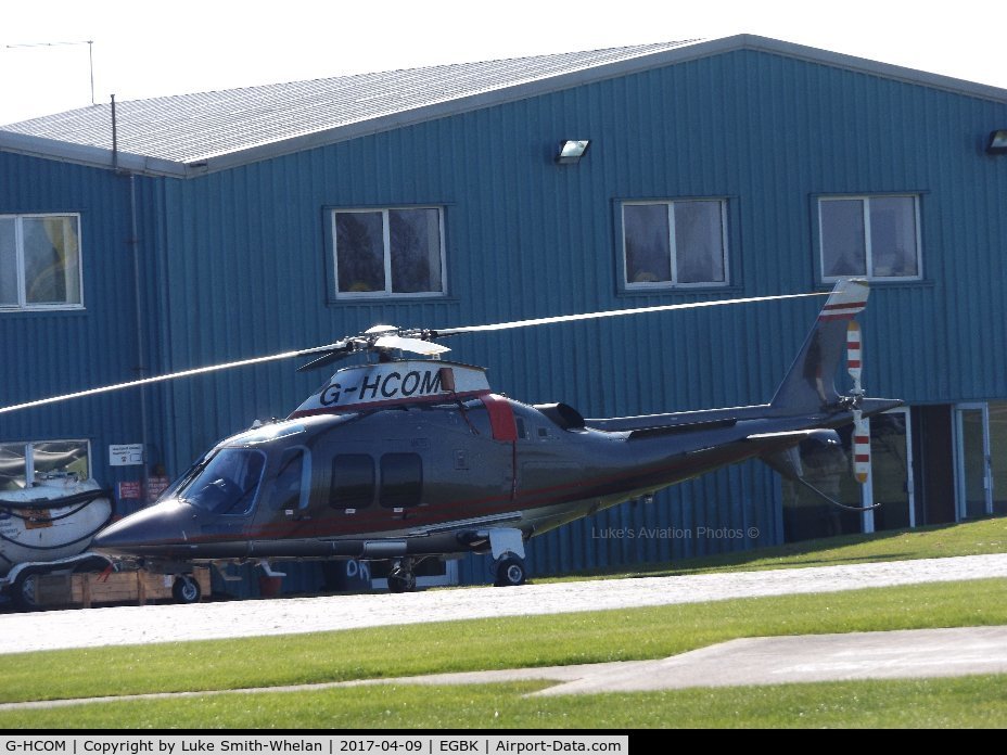 G-HCOM, 2015 AgustaWestland AW-109SP GrandNew C/N 22336, Parked outside Sloane Helicopters, Sywell.