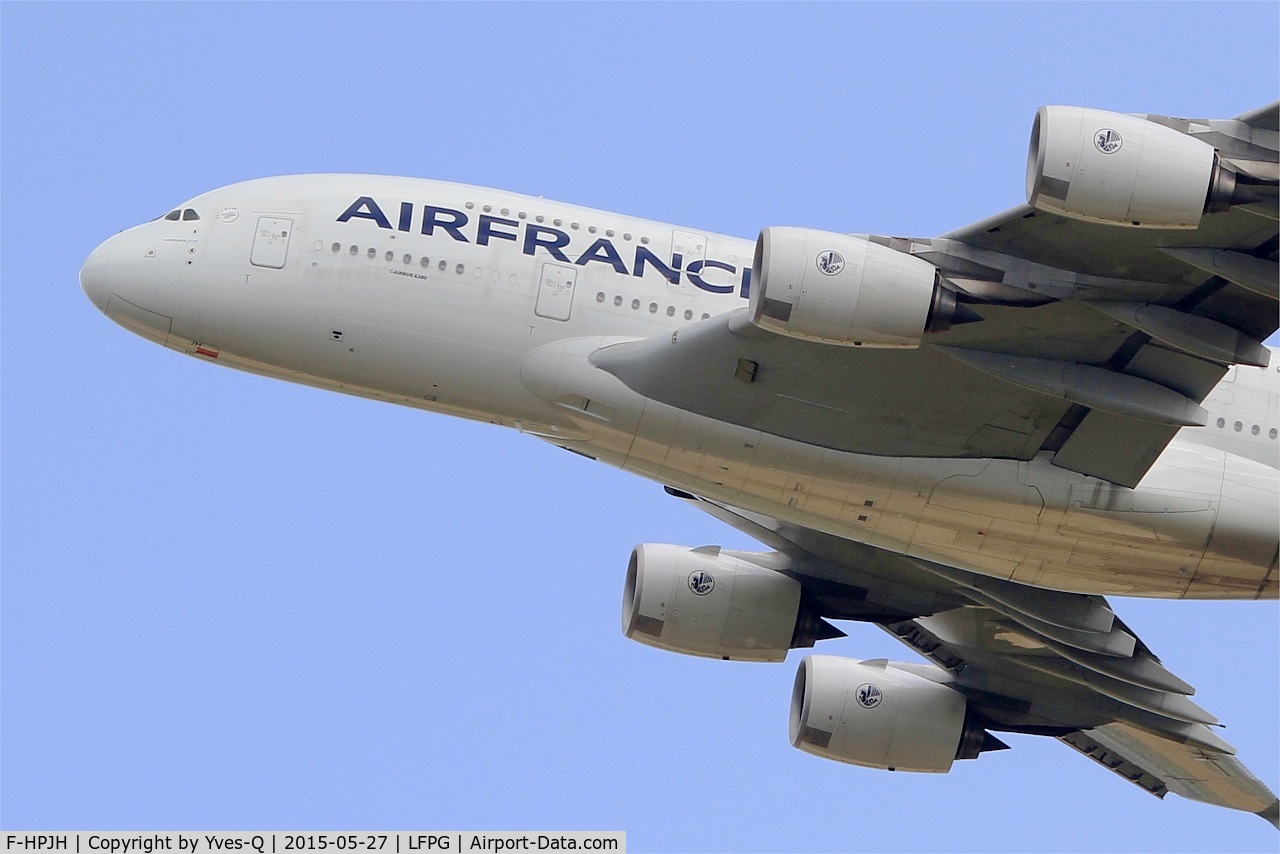 F-HPJH, 2011 Airbus A380-861 C/N 099, Airbus A380-861, Take off Rwy 27L, Roissy Charles De Gaulle Airport (LFPG-CDG)