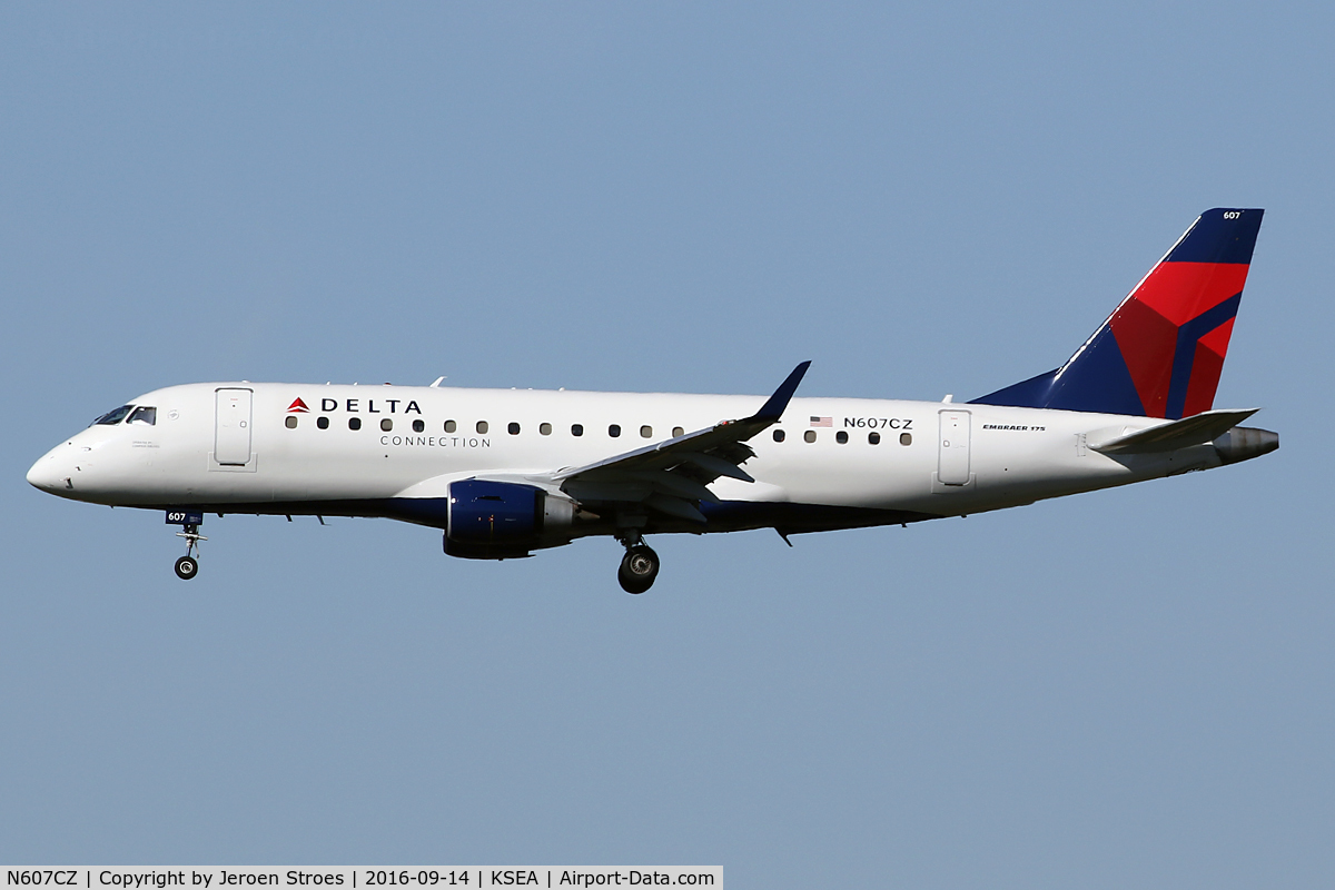 N607CZ, 2007 Embraer 170SU (ERJ-170-100SU) C/N 17000192, ksea