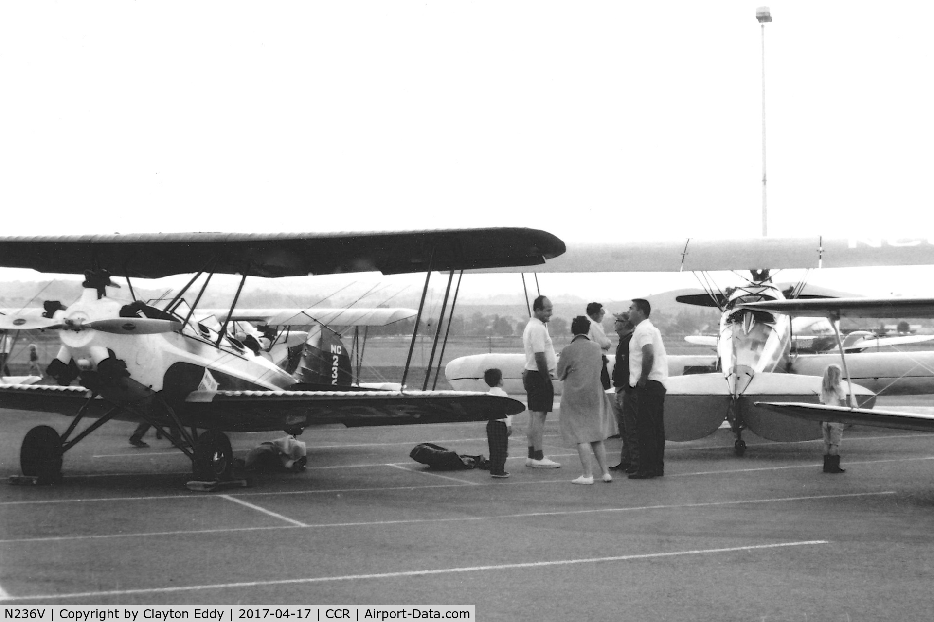 N236V, 1930 Fairchild KR-21 C/N 1043, Concord Airport California 1966