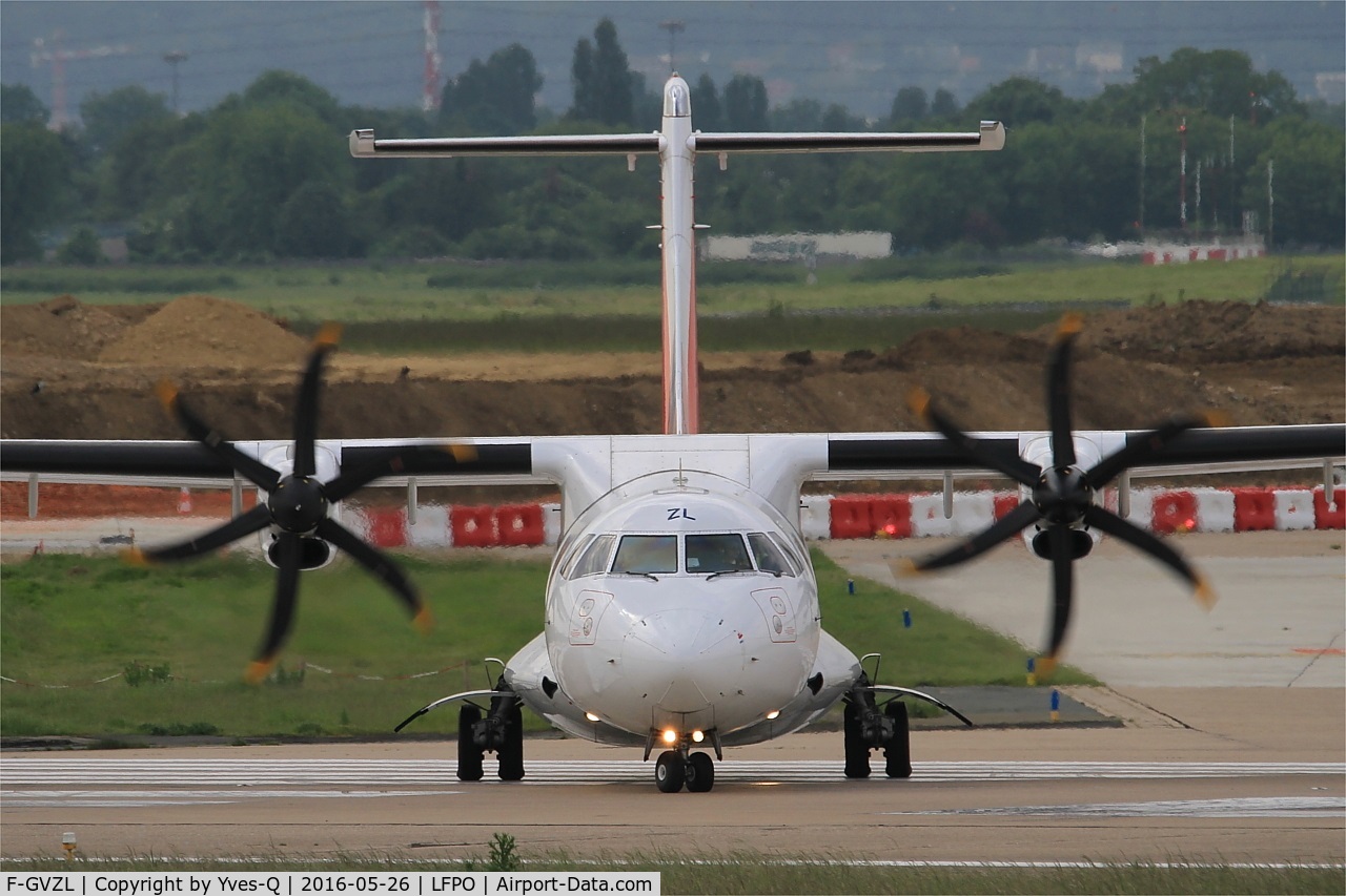 F-GVZL, 1998 ATR 72-212A C/N 553, ATR 72-212A, Lining up rwy 08, Paris-Orly airport (LFPO-ORY)