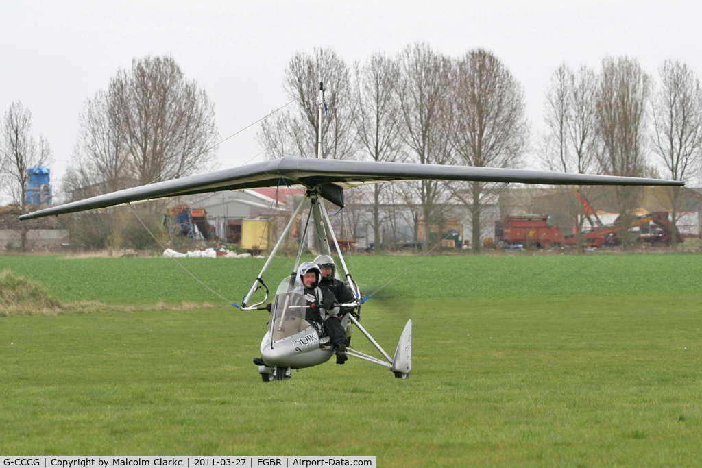 G-CCCG, 2003 Mainair Pegasus Quik C/N 7946, Mainair Pegasus Quik at Breighton Airfield's All Comers Spring Fly-In. March 27th 2011.