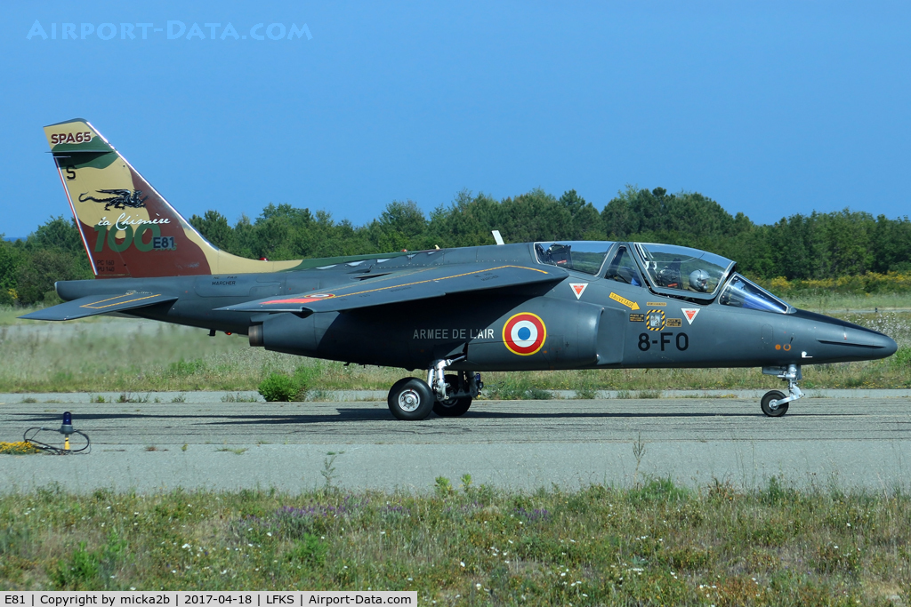 E81, Dassault-Dornier Alpha Jet E C/N E81, Taxiing
