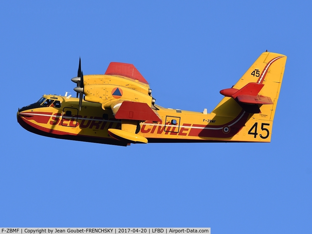 F-ZBMF, Canadair CL-215-6B11 CL-415 C/N 2045, Pélican 45