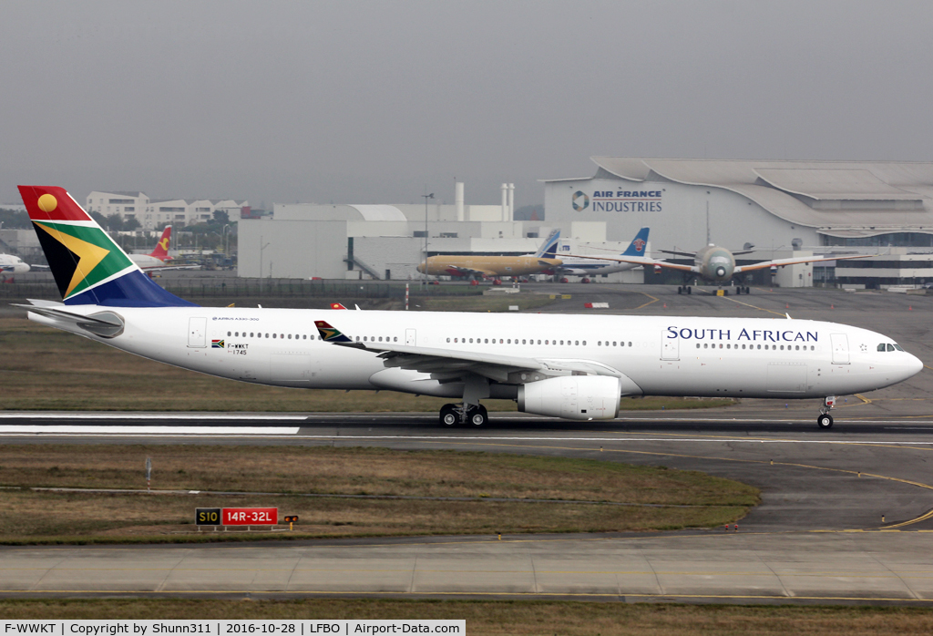 F-WWKT, 2016 Airbus A330-343 C/N 1745, C/n 1745 - To be ZS-SXI