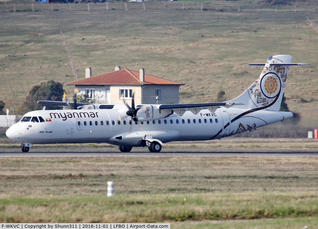 F-WKVC, 2016 ATR 72-600 (72-212A) C/N 1368, C/n 1368 - Delivery day... F- reg as ferry flight... to be XY-AMI