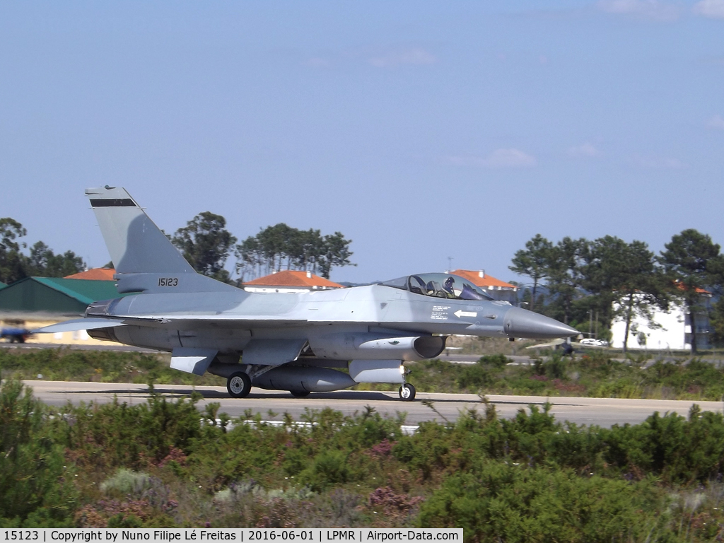 15123, General Dynamics F-16A Fighting Falcon C/N 61-534, Sold to Romania. Colour scheme of that Air Force.