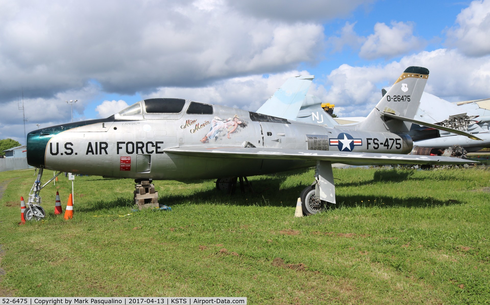 52-6475, 1952 Republic F-84F Thunderstreak C/N Not found 52-6475, Republic F-84F
