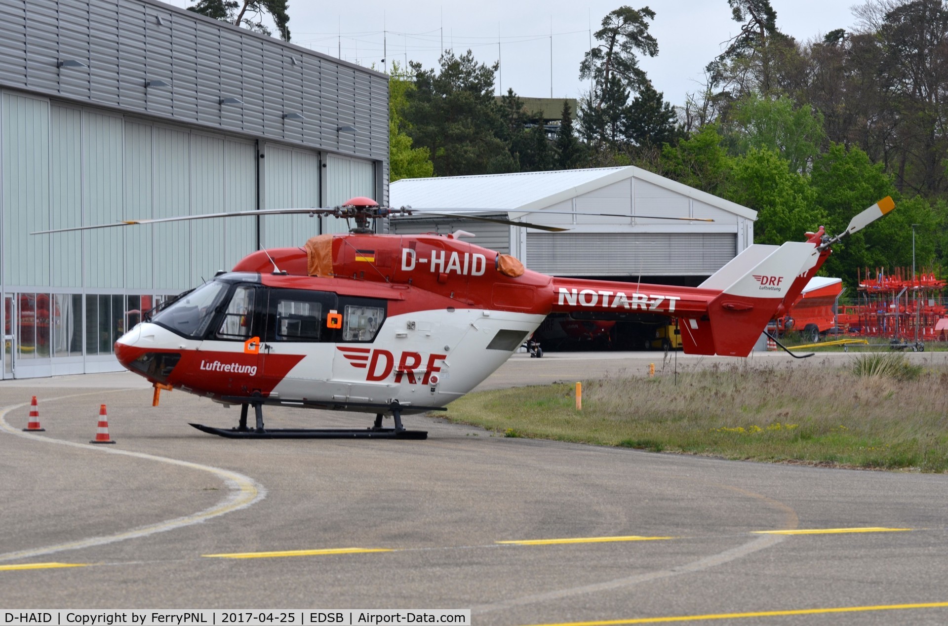D-HAID, Eurocopter-Kawasaki BK-117A-1 C/N 7018, DRF MB117 at maintanance base FKB