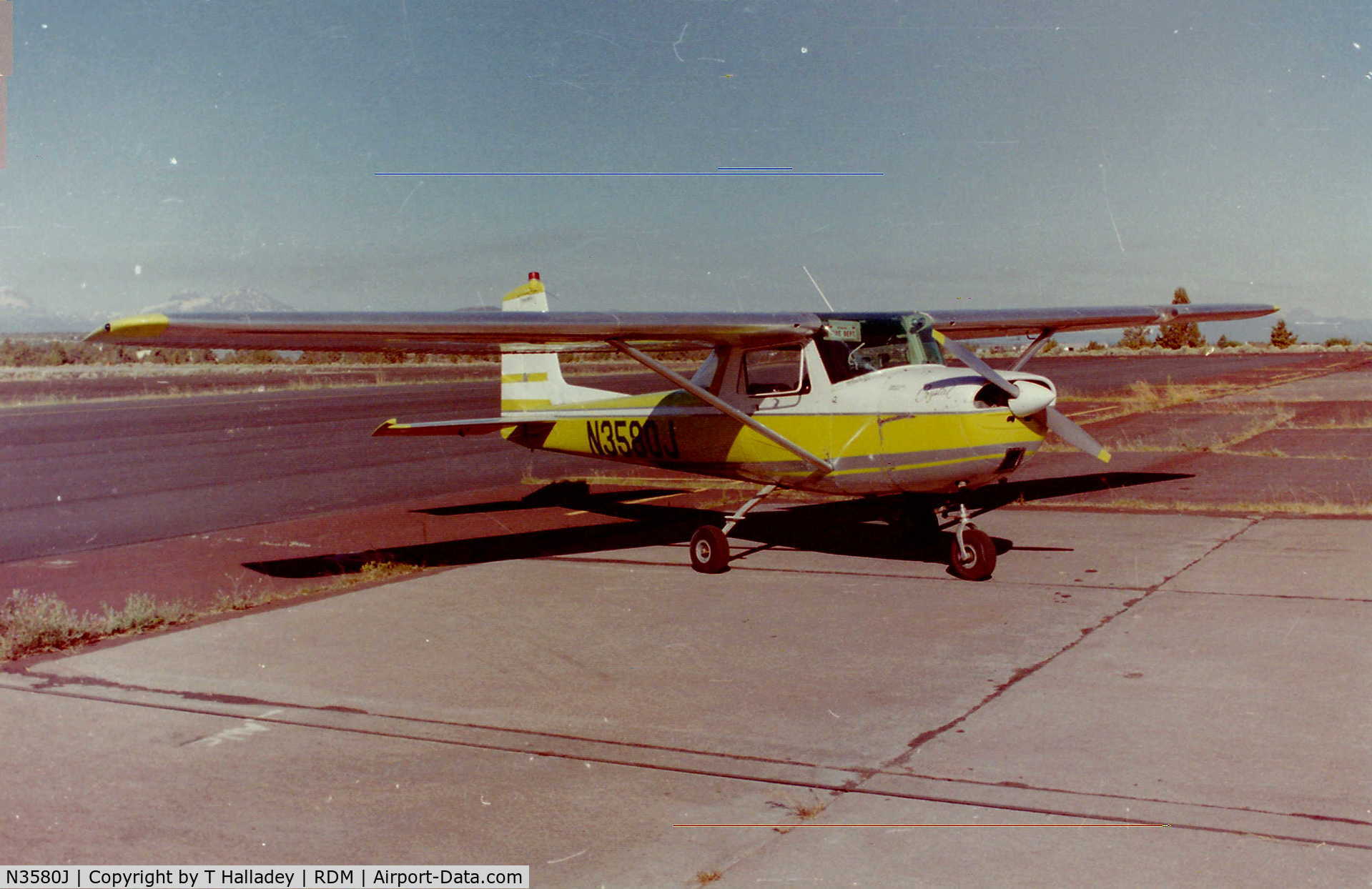 N3580J, 1965 Cessna 150E C/N 15061280, N3580J at Redmond Oregon about 1985