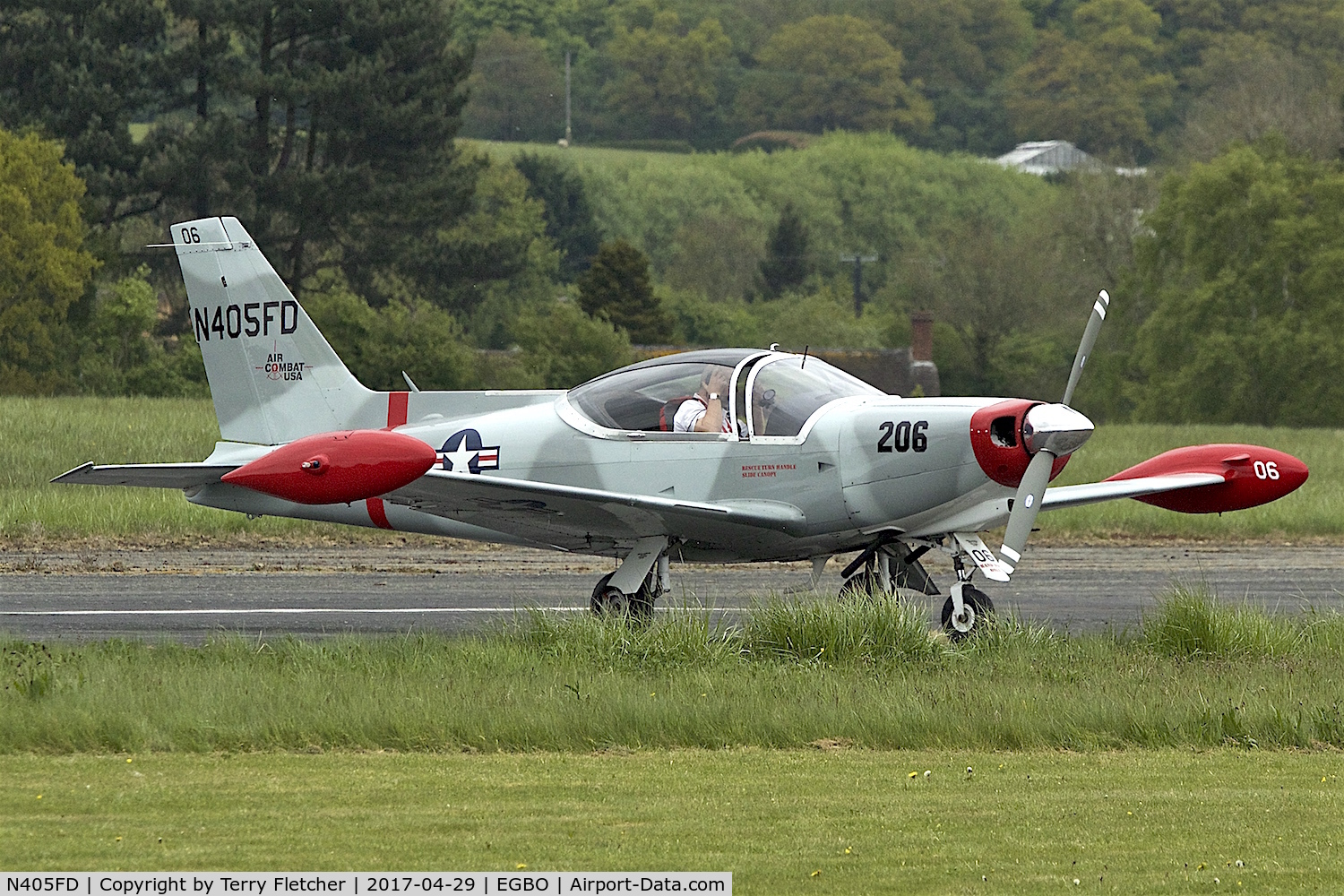 N405FD, 1990 SIAI-Marchetti SF-260D C/N 770, At 2017 Radial and Trainer Fly-In at Wolverhampton Halfpenny Green Airport