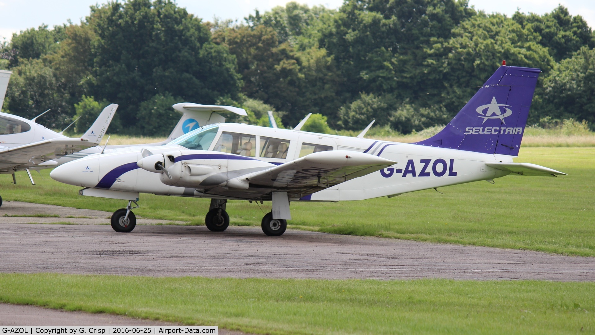 G-AZOL, 1971 Piper PA-34-200 Seneca C/N 34-7250075, Stapleford Aerodrome, UK