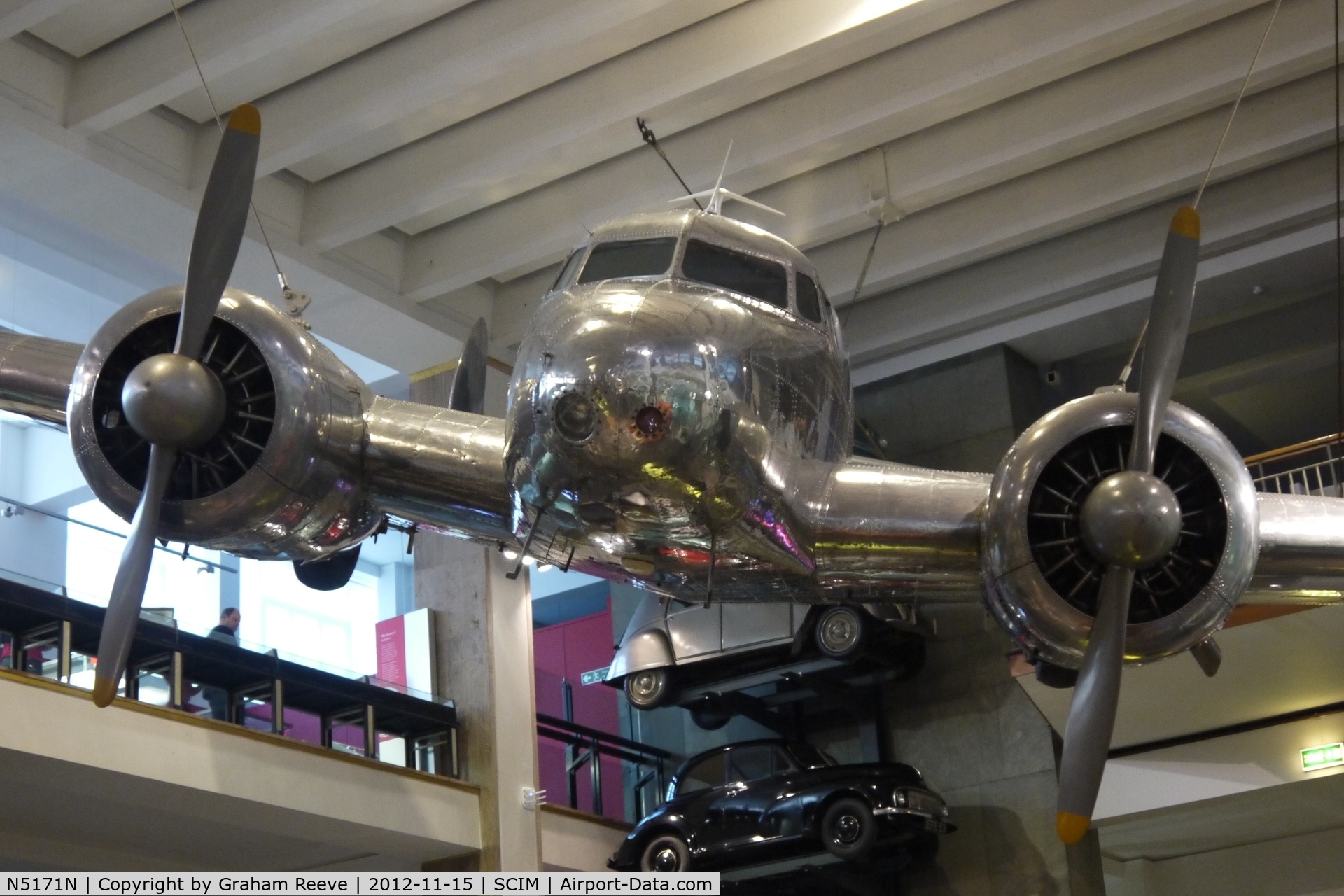 N5171N, Lockheed Electra 10-A C/N 1037, On display at the Science Museum London.