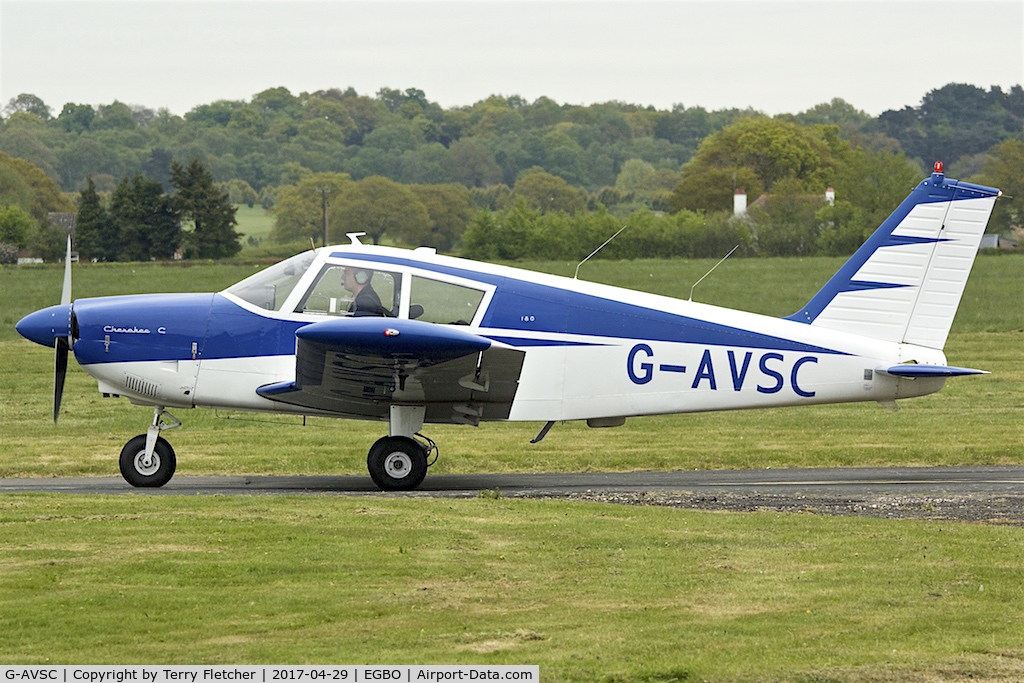 G-AVSC, 1967 Piper PA-28-180 Cherokee C/N 28-4193, At Wolverhampton (Halfpenny Green) Airport