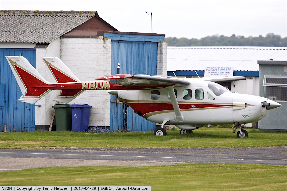 N80N, 1974 Cessna T337G Turbo Super Skymaster C/N P3370197, At Wolverhampton (Halfpenny Green) Airport