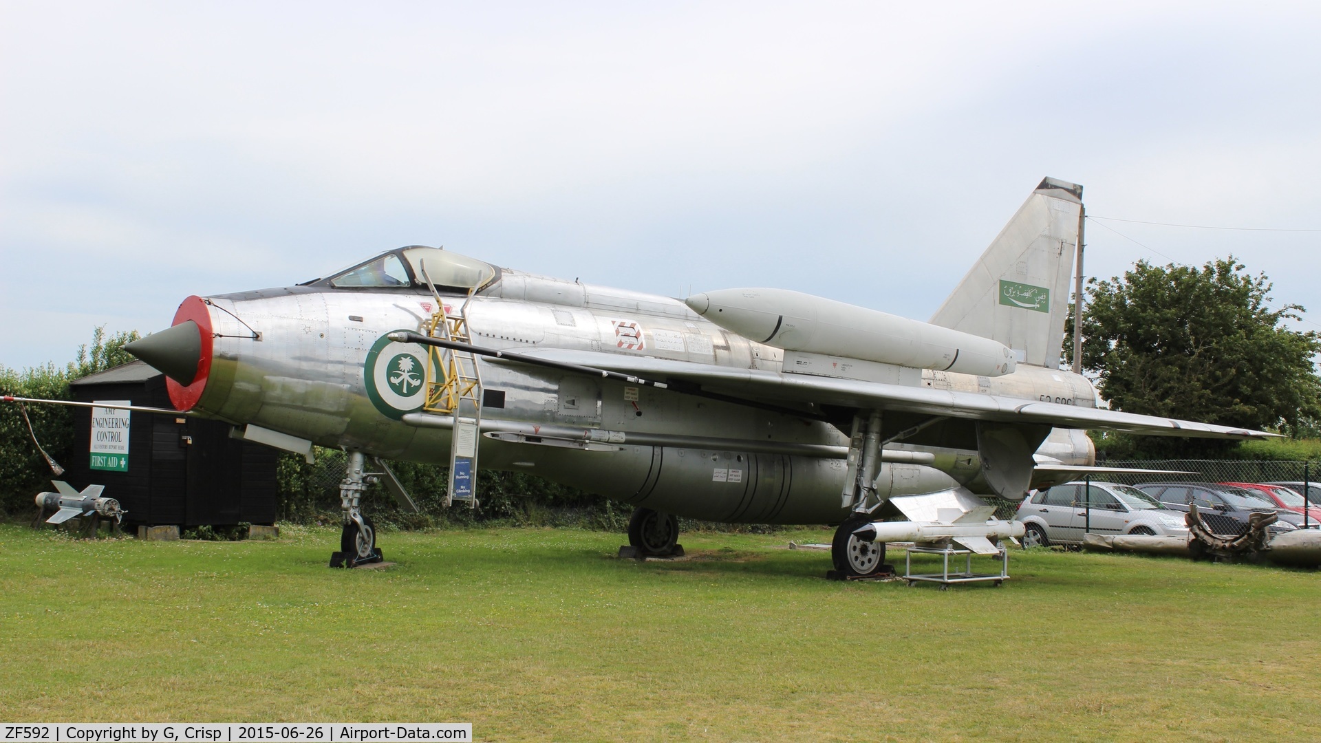 ZF592, 1968 English Electric Lightning F.53 C/N 95291, City of Norwich Aviation Museum