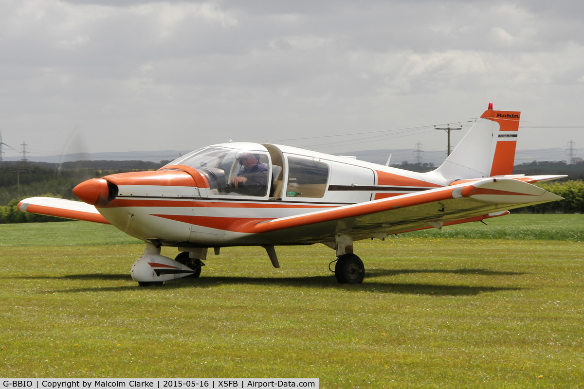G-BBIO, 1973 Robin HR-100-210 Safari C/N 178, Robin HR-100-210 Safari at Fishburn Airfield UK. May 16th 2015.